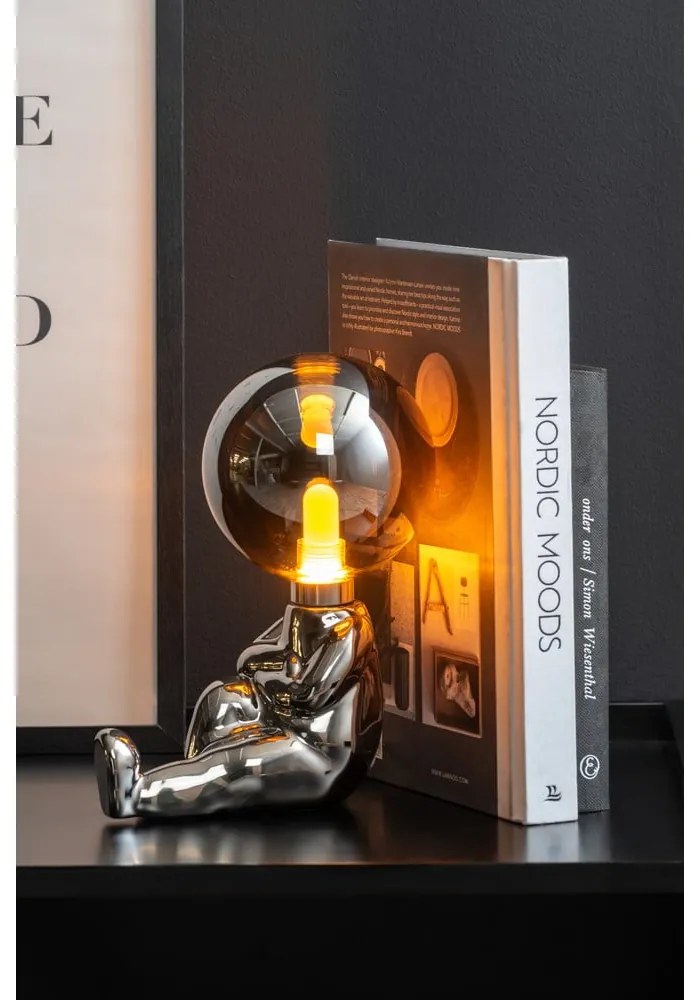 Бебешка лампа в сребрист цвят Joey – Leitmotiv