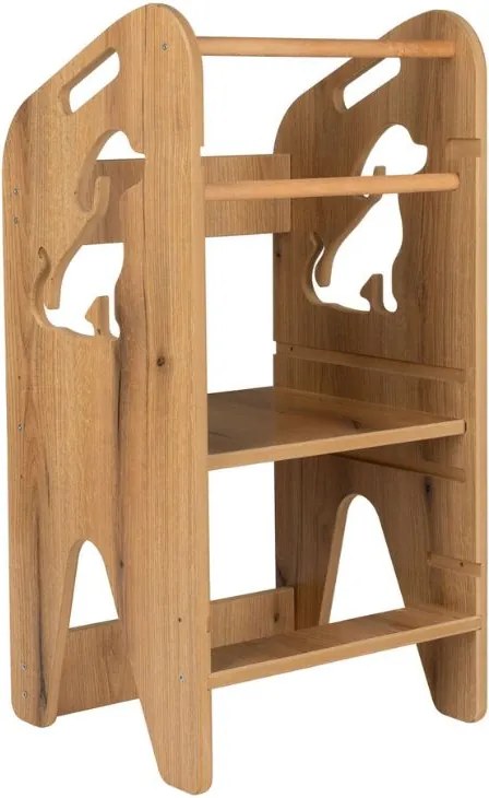 Детски кухненски помощник - безопасна учебна кула с регулируема височина pes