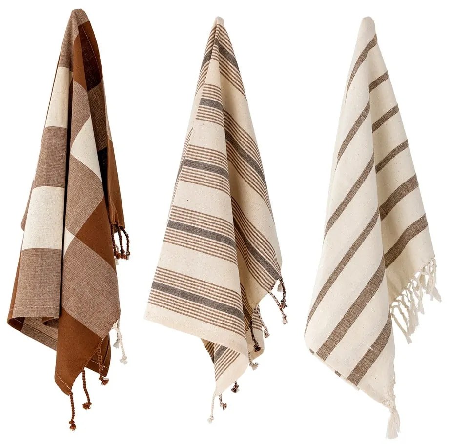 Памучни кърпи в комплект от 3 броя 70x45 cm Papaya - Bloomingville