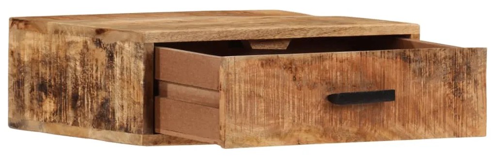 371973 vidaXL Стенно нощно шкафче 40x30x13,5 см масивно мангово дърво