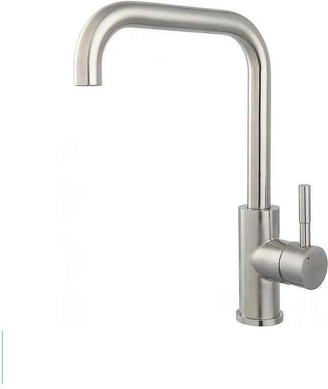 Смесител Camiro за кухненски умивалник, инокс, стоящ