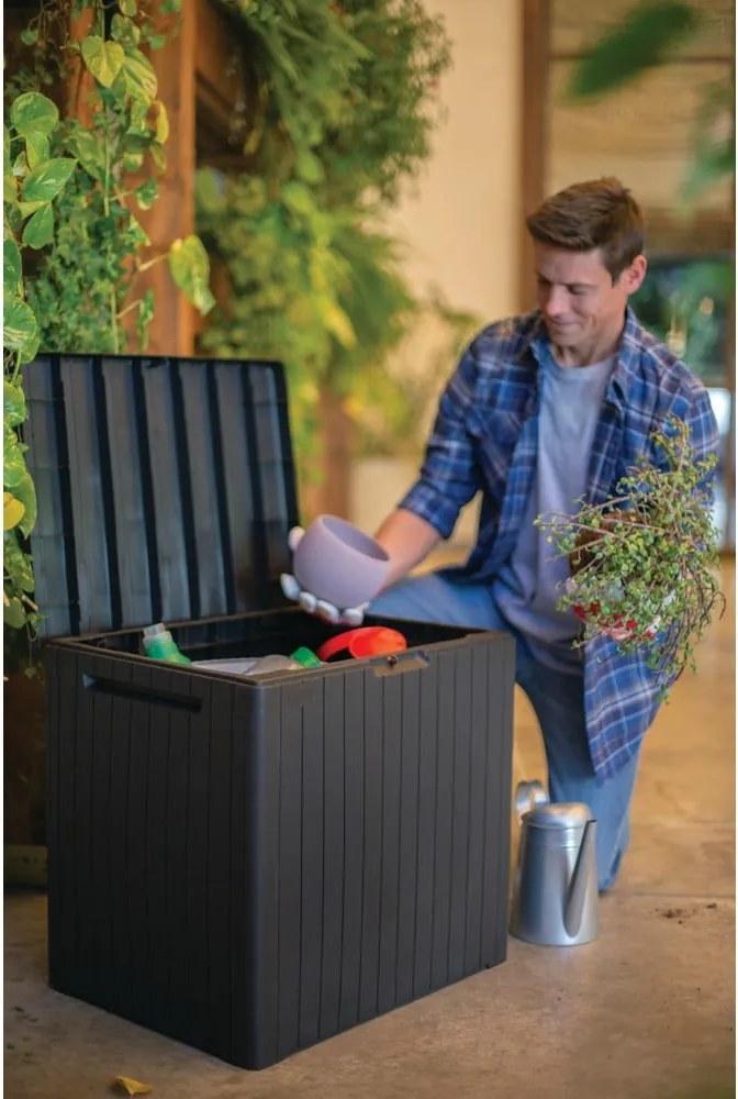 Сива градинска кутия за съхранение City – Keter