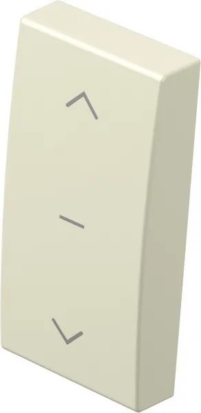 TEM Лицев панел ключ/бутон 1М и символ "щори", цвят Крем гланц, Modul  - TM11IWNT10