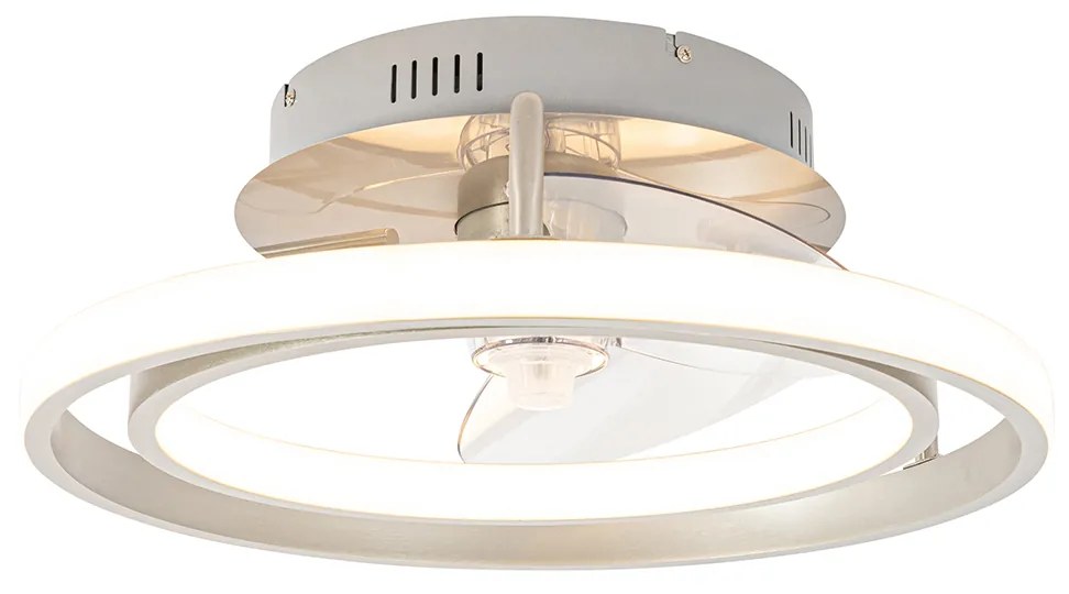 Стоманен вентилатор за таван 46,5 см с LED и дистанционно управление - Kees