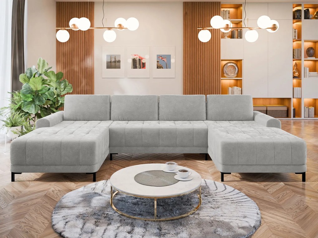 Ъглов диван Aris XL-Gkri Anoixto