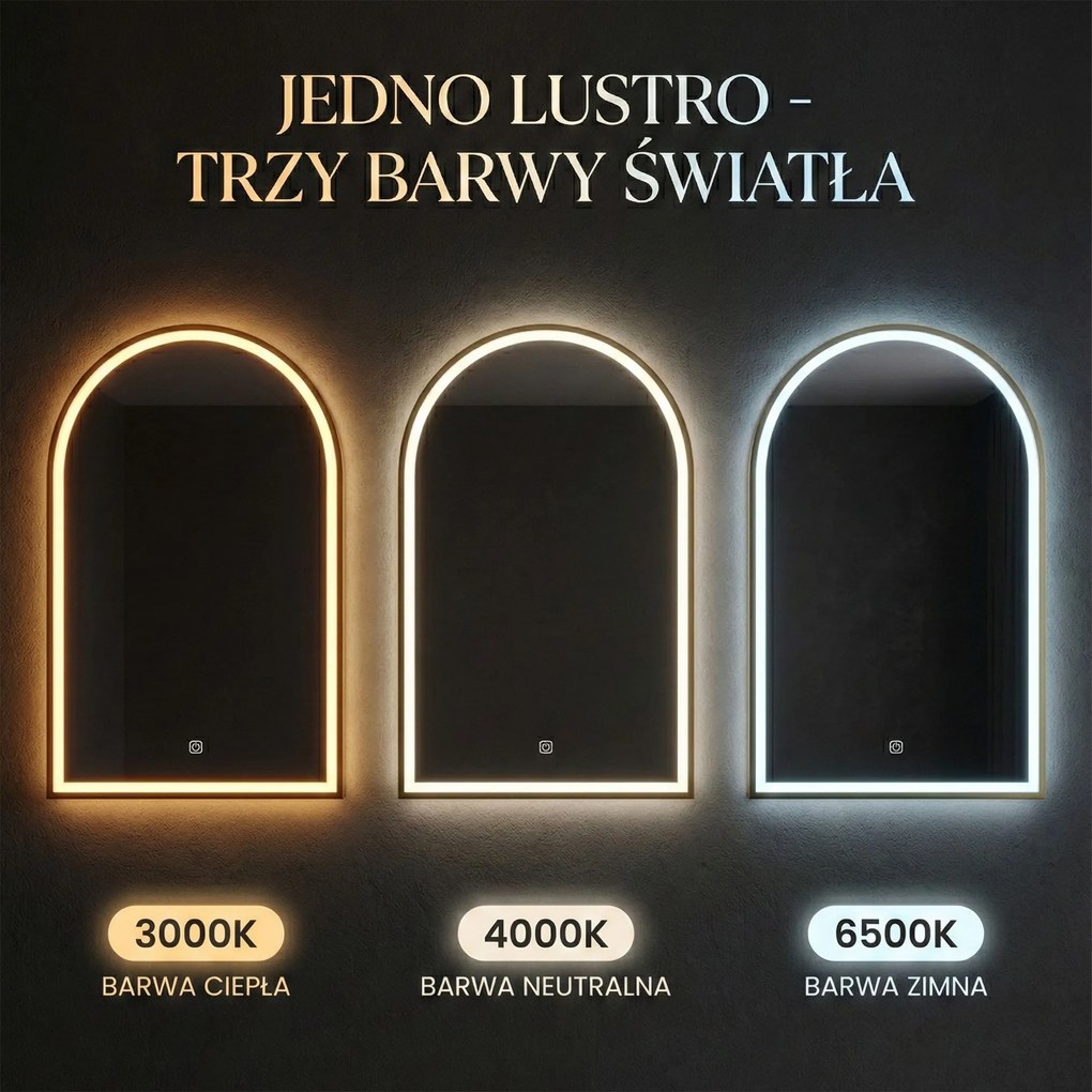Огледало LED 60x100cm DART GOLD