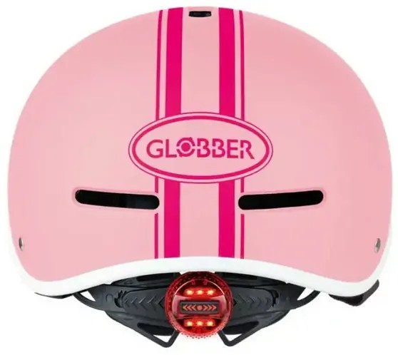 Детска светеща каска Globber Master XS/S (47-51см), пастелно розова