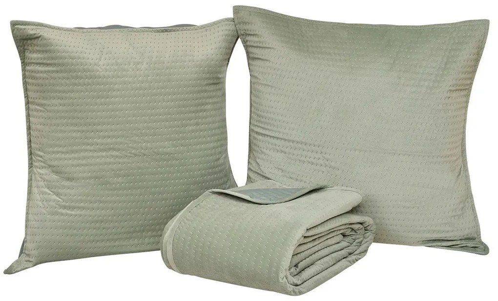 Комплект шалте с 2 бр. калъфка atmosphera Lilou, 240x260 cm - Син