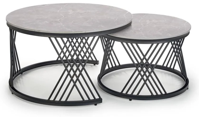 Комплект от 2 холни маси ELEGRA, сиви