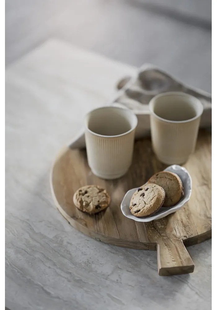 Бяла масичка за кафе с каменен плот 140x60 cm Orwel - Rowico