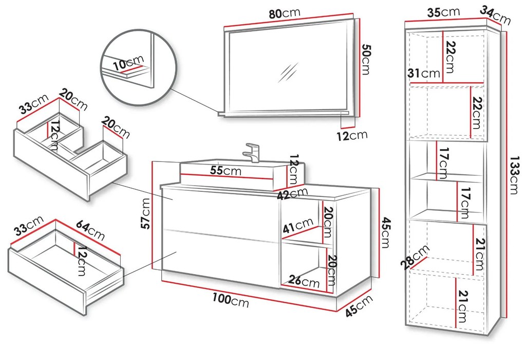 Комплект за баня Kertos Ryfle II-Mauro