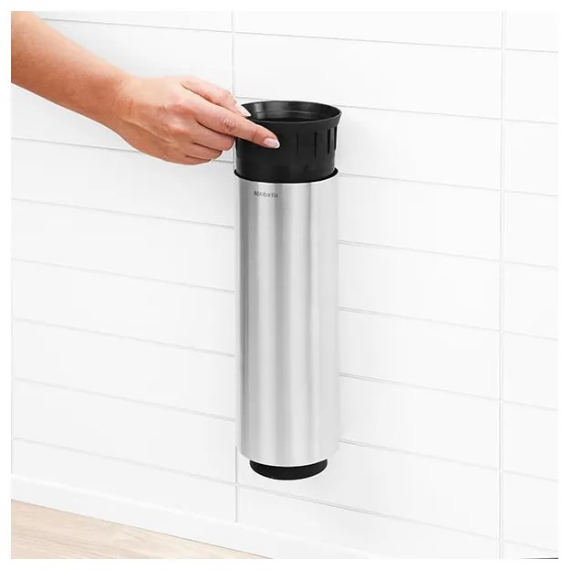 Четка за тоалетна Brabantia Profile 90300284, 43 см, Изцяло покрита четка, Възможност за стенен монтаж, Инокс