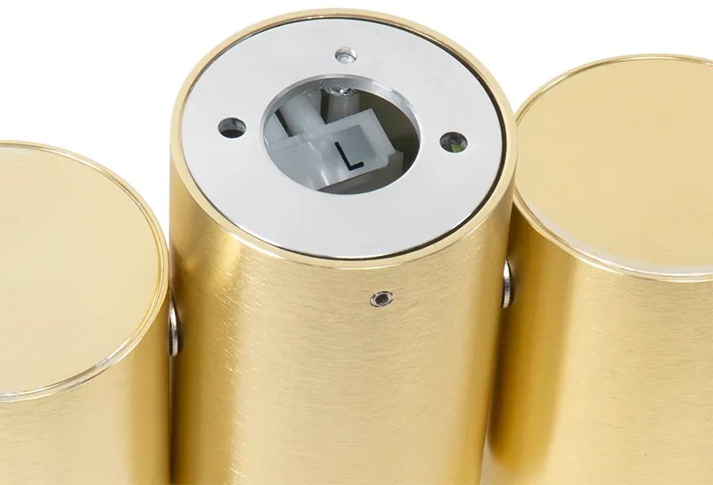 Дизайнерски прожектор месинг 2-светлина регулируем - Michael