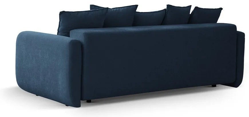 Тъмносин разтегателен диван с място за съхранение 231 cm Elen – Micadoni