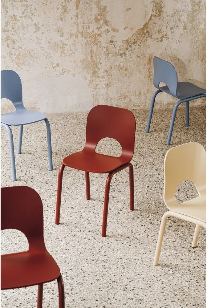 Червен трапезен стол Atto – noo.ma