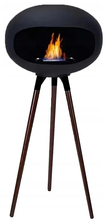 Биокамина TOKIO 45x100 cm 2 kW черна