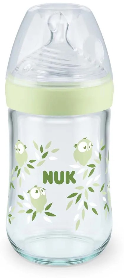 NUK NATURE SENSE TC СТЪКЛЕНО ШИШЕ M 240 МЛ 0-6 М SOFTER