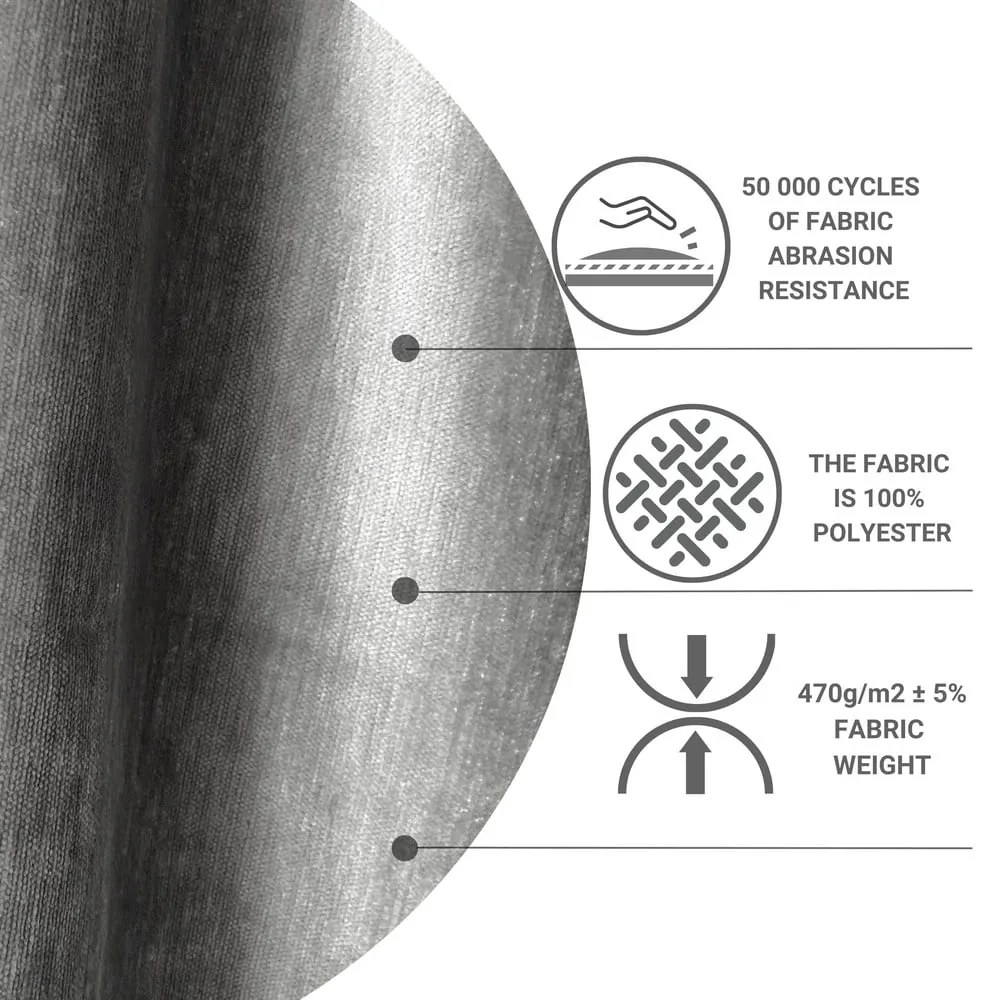 Сиво тапицирано двойно легло с място за съхранение 200x200 cm Musca – Maison de Rêve