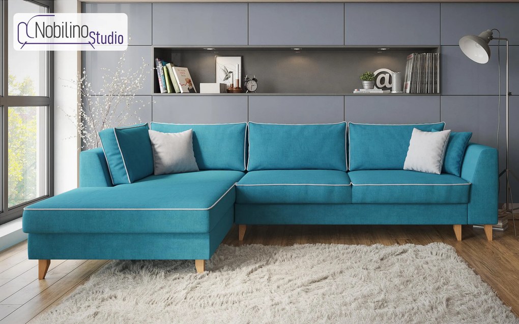 Разтегателен ъглов диван Болоня