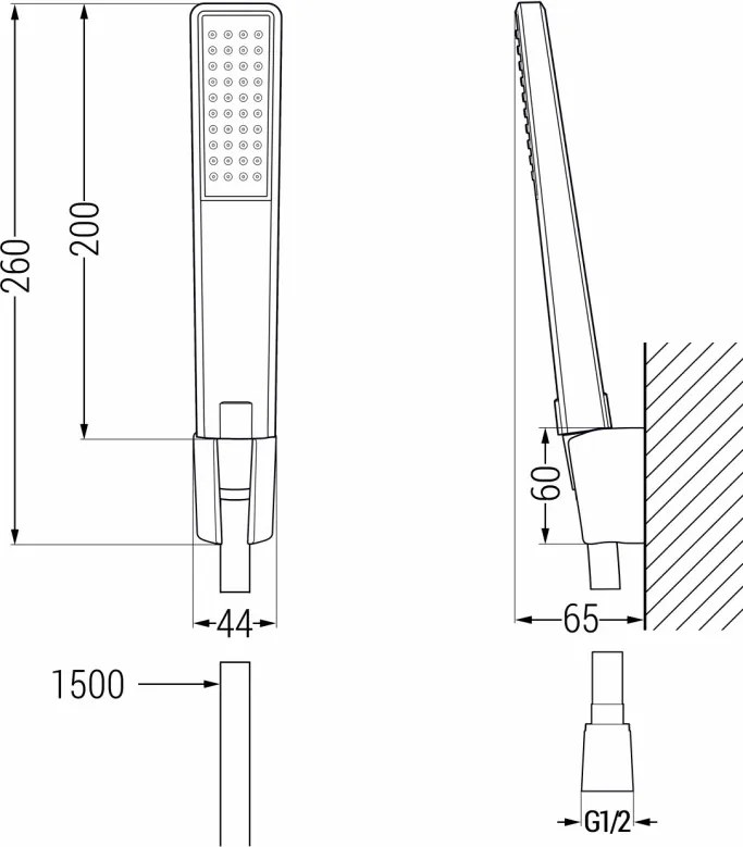 Mexen R-72 пунктов комплект за душ, хром - 785725052-00