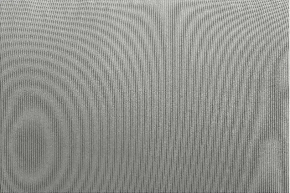 Светлосив пуф от рипсено кадифе Lilibet – Bobochic Paris