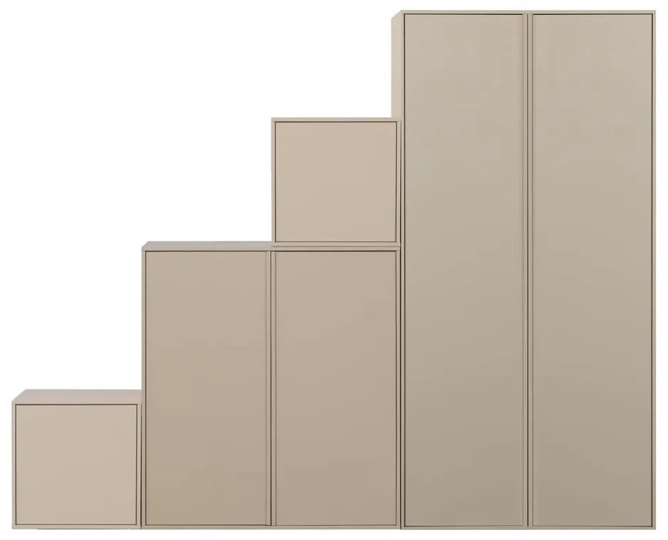 Кремав модулен гардероб от борова дървесина 250x200 cm Daily – vtwonen