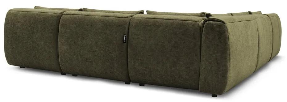 Зелен ъглов диван (променлив) Jeanne - Bobochic Paris