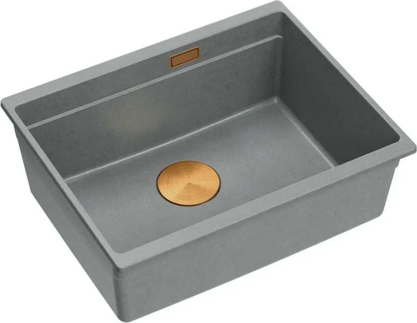гранитна мивка Logan 100 Grey Metallic