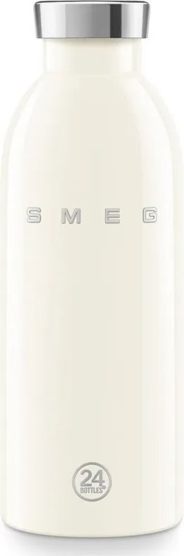 Термо бутилка SMEG Clima 50's Style WBF01CR, 500 мл, Херметично затваряне, Двустенна, Неръждаема стомана 18/8, Крем