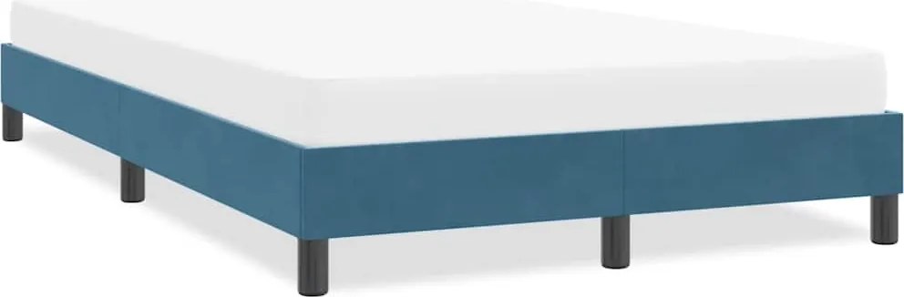 4101401 vidaXL Рамка за легло без матрак Тъмно синьо 120x220 cm Кадифе