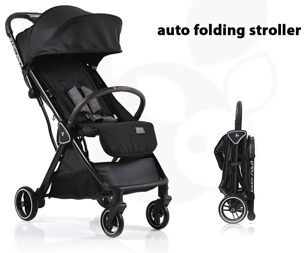 Cangaroo  -  Детска лятна количка Easy fold черен