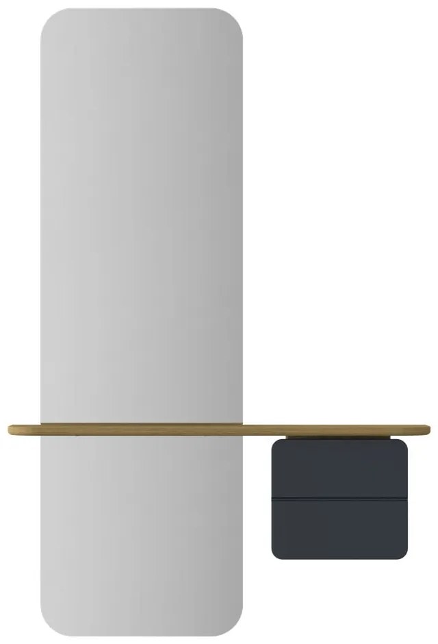 Комплект за коридор в дъбов декор в цвят антрацит-природен One More Look - UMAGE