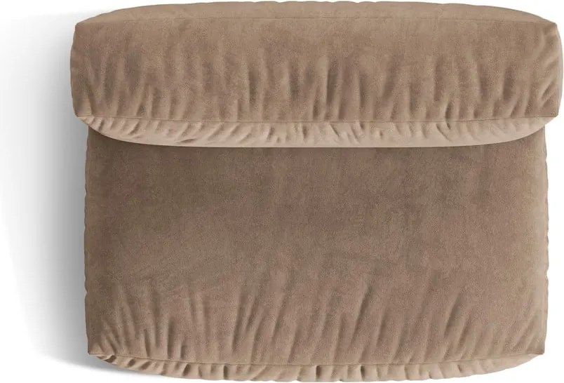 Светлокафяв кадифен модул за диван (среден модул) Martina – Micadoni