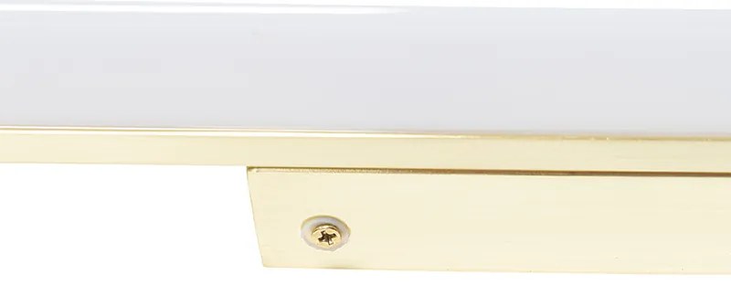 Стенна лампа за баня месинг 92 см с LED IP44 - Cascada