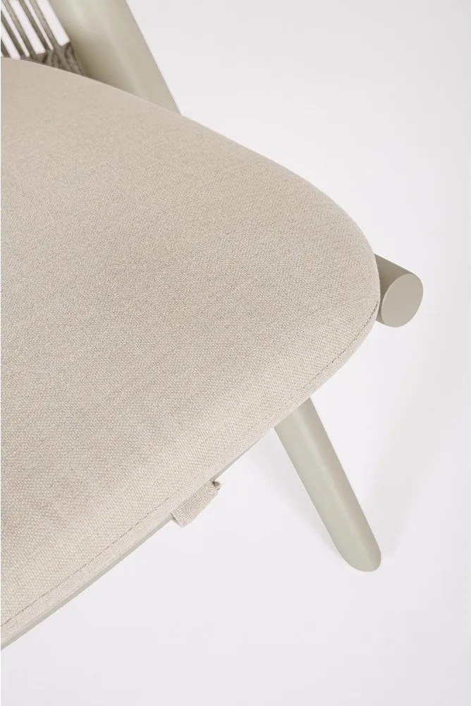 Бежов метален градински стол Aloha – Bizzotto