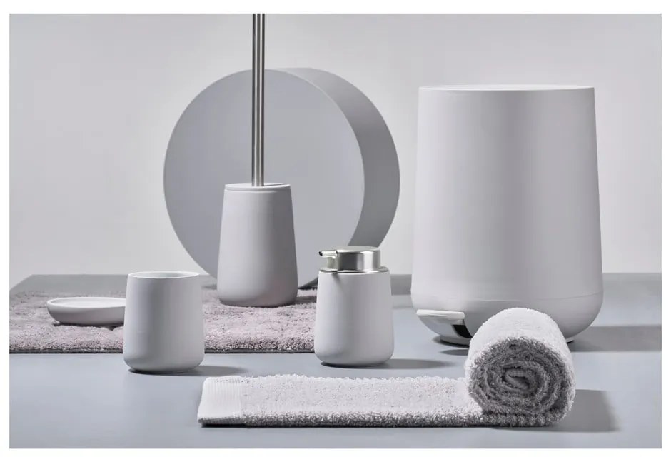 Светлосива порцеланова чаша за четка за зъби Nova - Zone