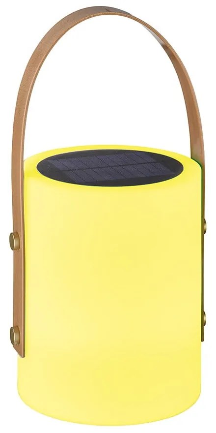 LED настолна лампа в бяло и кафяво (височина 34 cm) Bari – Fischer & Honsel