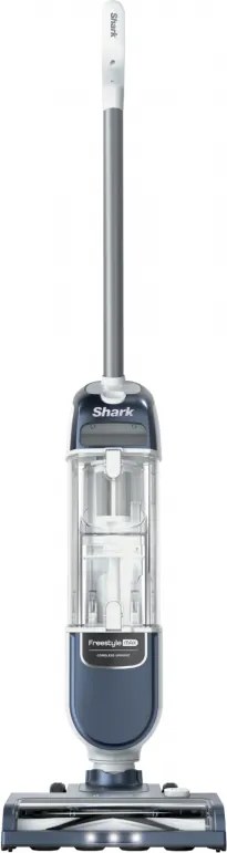Вертикална прахосмукачка Shark Freestyle Max SV2002, 30W, 0.7 л, 20 мин, 2 скорости, 2 степени, LED светлини, Станция за зареждане, Син