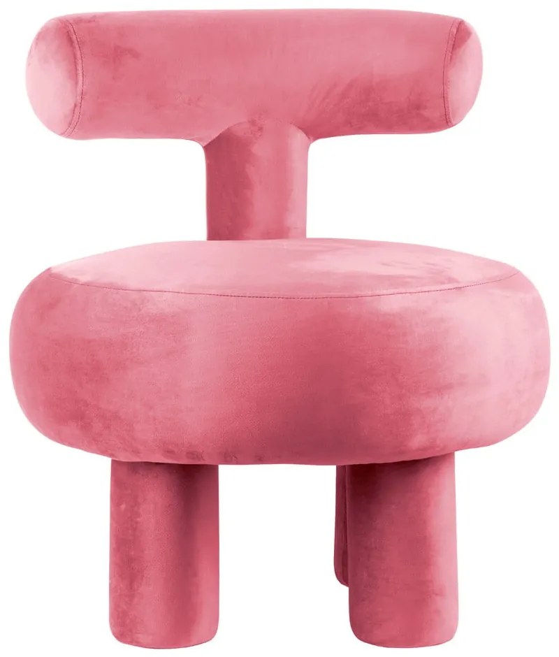Розово кадифено кресло Abrazo – Leitmotiv