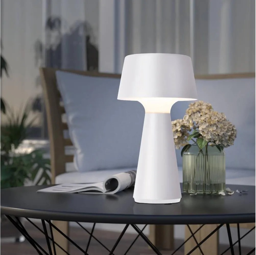Eglo 75795-LED настолна външна презареждаема лампа SCORRANO LED/3W/230V 2000mAh IP44 бяла
