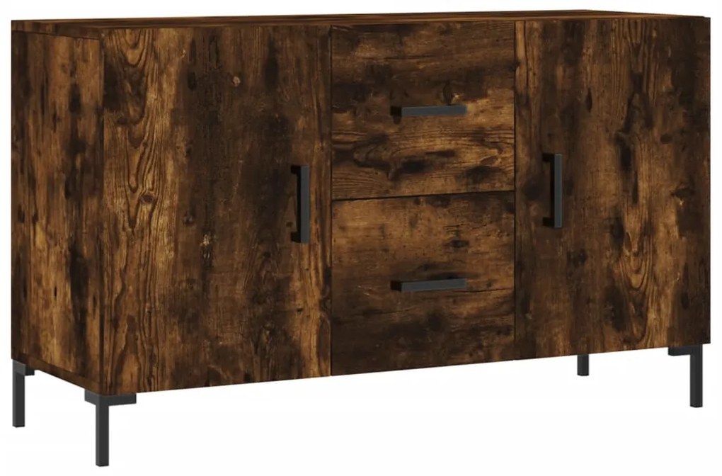 828177 vidaXL Сайдборд, опушен дъб, 100x36x60 см, инженерно дърво