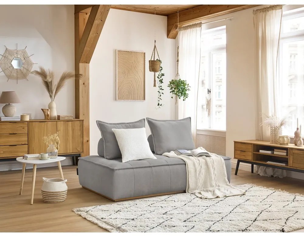 Светлосив шенилов диван 175 cm Elisa – Bobochic Paris