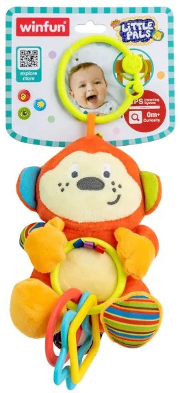 Winfun - Плюшена Дрънкалка Маймунка Little Pals 119