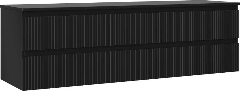 Mexen Rivel шкафче за мивка за баня 160 см с плот, 2 чекмеджета, рифеловано,