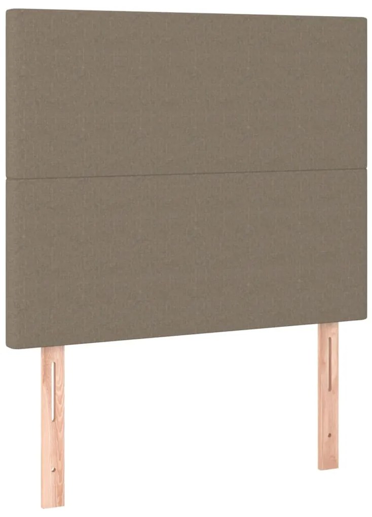 3116030 vidaXL Горни табли за легло, 2 бр, таупе, 80x5x78/88 см, плат