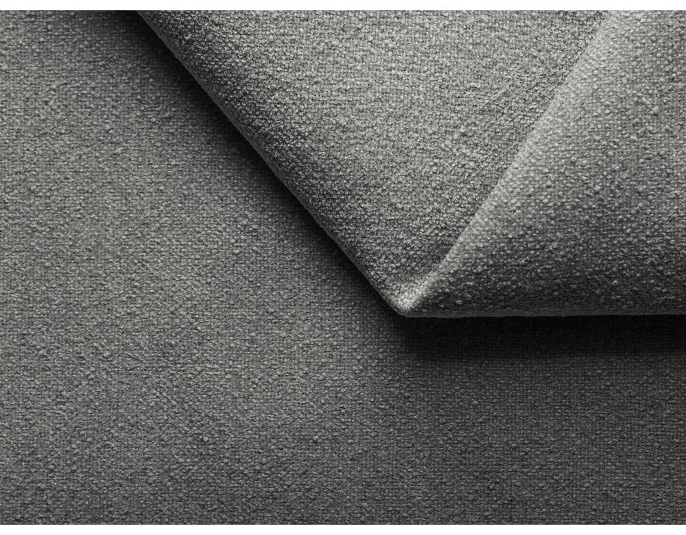 Сиво двойно тапицирано легло с място за съхранение и включена подматрачна рамка 140x200 cm Kiana – Makamii