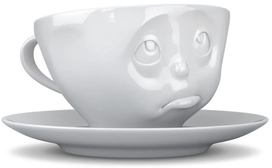 Бяла порцеланова чаша за кафе Oh please, обем 200 ml - 58products