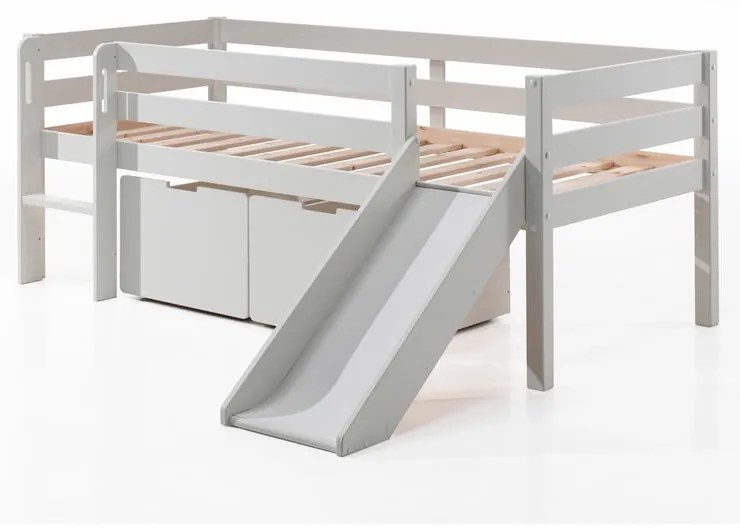 Бели чекмеджета за под детско легло 2 бр Pino - Vipack