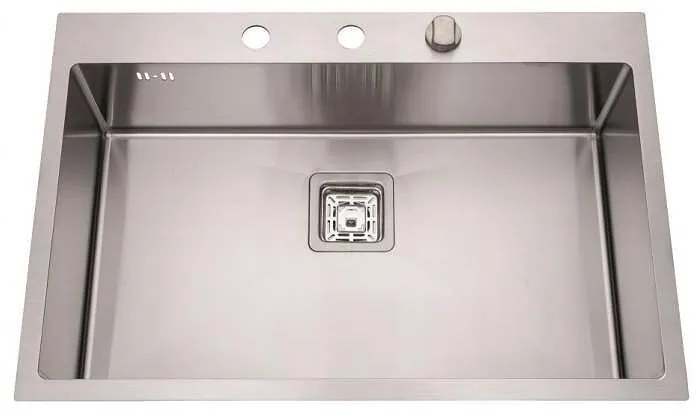 Кухненска мивка ICK 7750, алпака, едно корито, със сифон, 75x50см