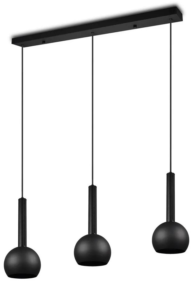 Черно висящо осветително тяло Ciliana – CINQUE